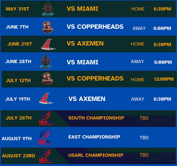 Mayhem schedule 2025